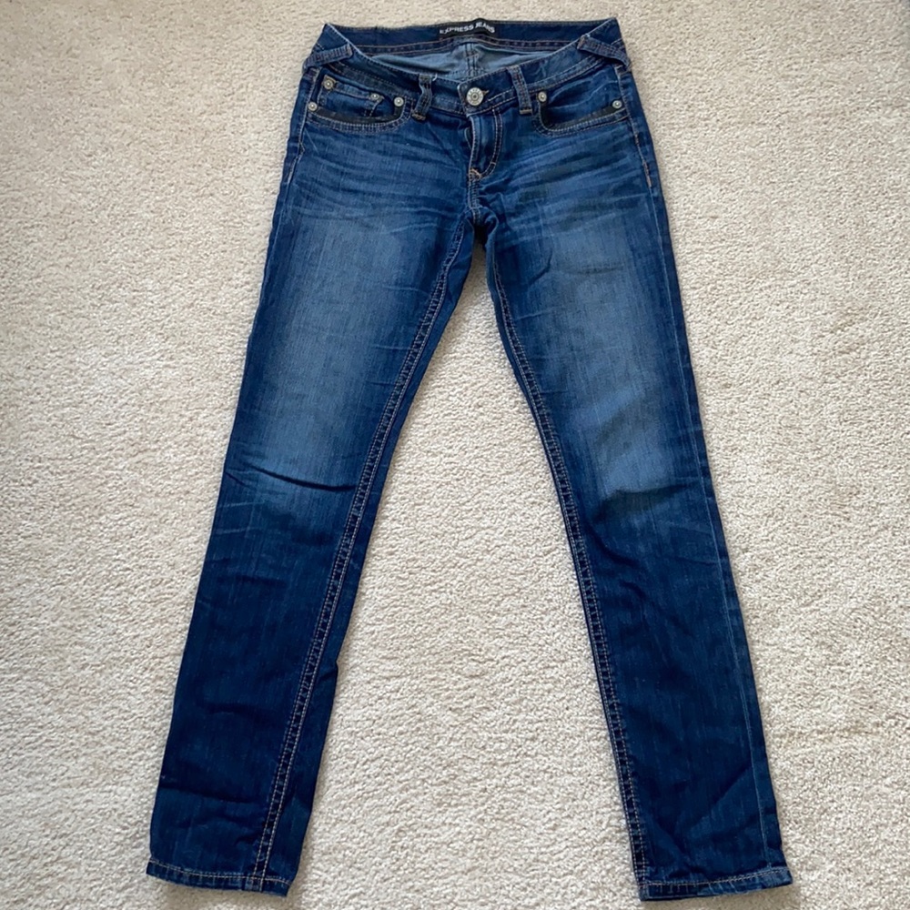 Express jeans Stella skinny lowrise in size 6L